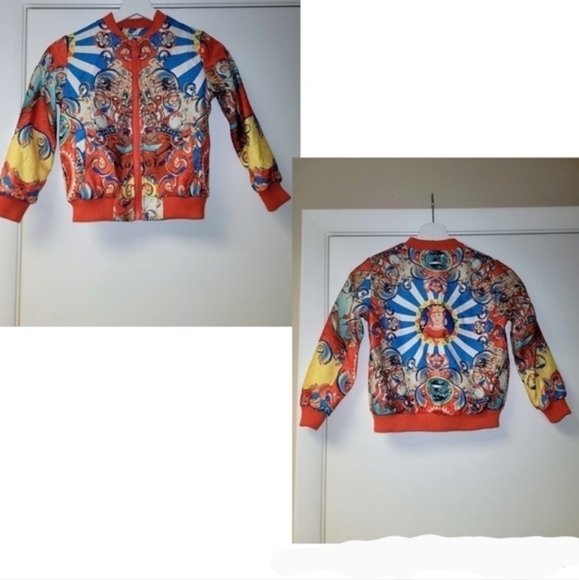 MOTHER BEAR Pretty Girls Track Multicolored Jacket Size 7 - Picture 1 of 12
